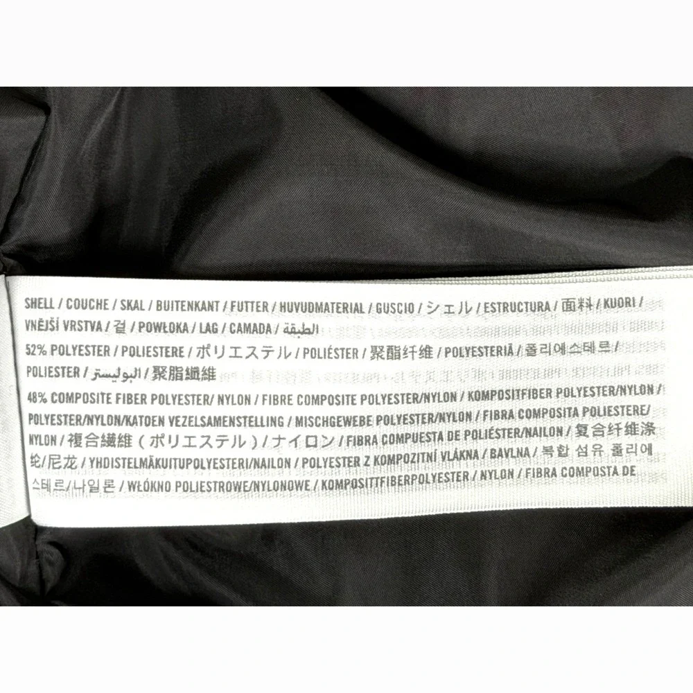 Abercrombie Kids Black Puffer Vest Wind Water Resistant Recycled‎ Fill Size 5/6